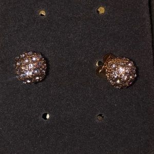 Gold ball earrings